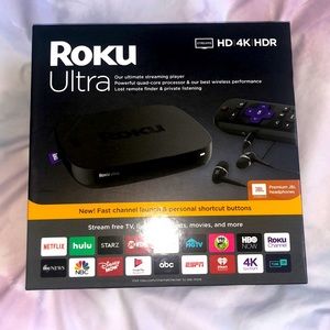 Roku Ultra | Streaming Media Player 4K/HD/HDR with Premium JBL Headphones